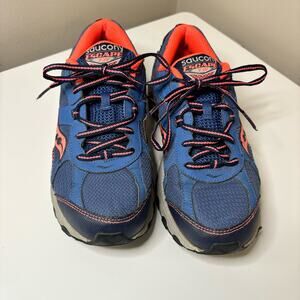 Saucony Escape Blue/ Orange Running Sneaker Tennis Shoes Women's Size Medium